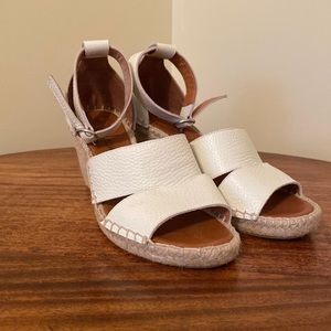 Dalsom espradille 3 inch wedges, NWOT, cream color